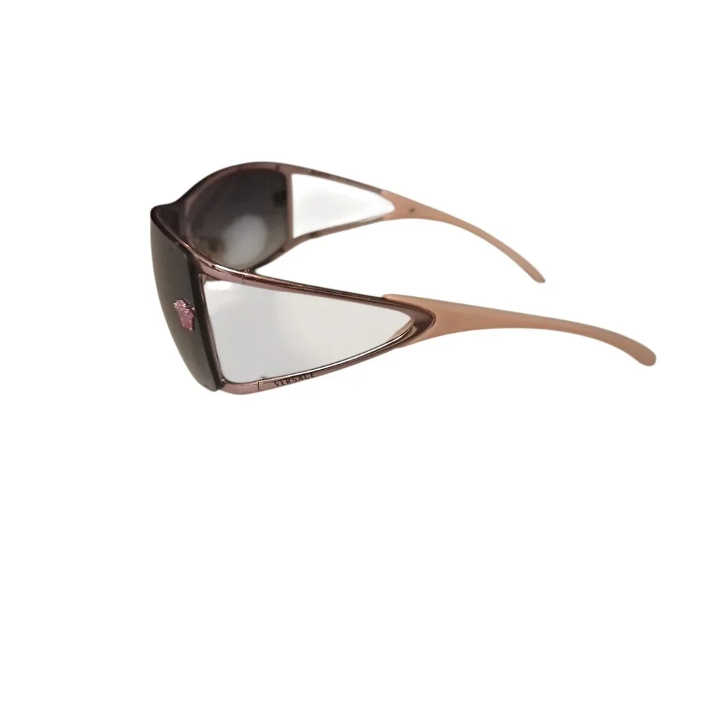 Versace Mod. 2048 Pink Wrap Sunglasses Vintage Made in Italy Y2K